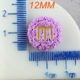 12mm snap button M Bean Resin Fun Chocolate Beans
