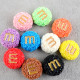 20mm snap button M Bean Resin Fun Chocolate Beans