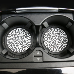 New Totem Car Cup Mat with Diamond Inlaid Car Anti slip Mat and Thermal Insulation Mat