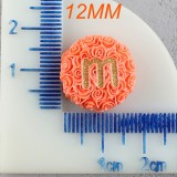 12mm snap button M Bean Resin Fun Chocolate Beans