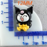 12MM snap button Kuromi Pudding Dog Jade Gui Dog Resin Cartoon DIY