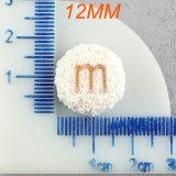 12mm snap button M Bean Resin Fun Chocolate Beans