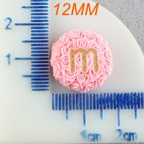 12mm snap button M Bean Resin Fun Chocolate Beans