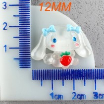 12MM snap button Kuromi Pudding Dog Jade Gui Dog Resin Cartoon DIY
