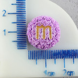 20mm snap button M Bean Resin Fun Chocolate Beans