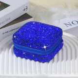 Diamond encrusted jewelry box, ring box, earring, necklace, earring, earring, earring, storage bag, bead box
