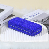 Diamond studded car glasses storage box, popular sunglasses box, portable storage