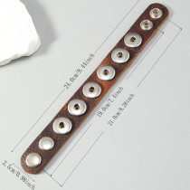20MM Snap button Vintage cowhide bracelet