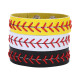 Wax thread hand sewn baseball wristband bracelet