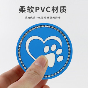 New Car Creative Water Cup Pad with Diamond studded Love Bear Claw