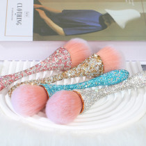 New diamond inlaid powder makeup brush Super large soft hair brush powder blusher makeup tool