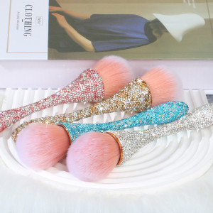 New diamond inlaid powder makeup brush Super large soft hair brush powder blusher makeup tool