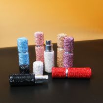 10ml rhinestone perfume bottle press makeup travel mini spray bottle
