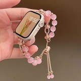 Suitable for Apple Watch Cat Eye Stone Watch with Premium 10th Generation Metal Watch Decoration for Women