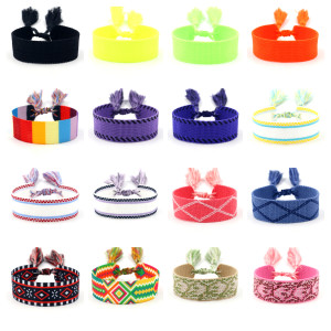 Wholesale ethnic style woven ribbons, bracelets, tassels, woven DIY wristbands