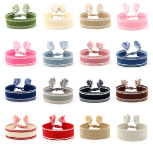 Wholesale ethnic style woven ribbons, bracelets, tassels, woven DIY wristbands