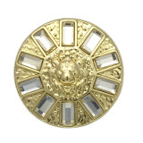 20mm snap button metal rhinestone Golden Silver Flower Pearl Snowflake