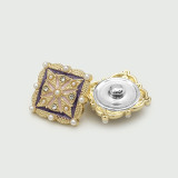 20mm snap button metal rhinestone Golden Silver Flower Pearl Snowflake