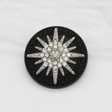 20mm snap button metal rhinestone Golden Silver Flower Pearl Snowflake