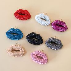 Clay inlaid with diamonds, lip accessories, keychains, pendants, bags, pendants