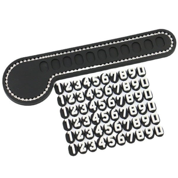 Temporary Parking Phone Number Plate Move License Plate Period Parking Card