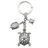 Dripping Oil Sea Star Dolphin Shell Exquisite Girl Bag Pearl Keychain