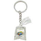 Dripping Oil Sea Star Dolphin Shell Exquisite Girl Bag Pearl Keychain