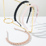 Hand wrapped pearl headband French headband hair accessory