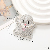 20MM Halloween pumpkin head with  Rhinestone snap button