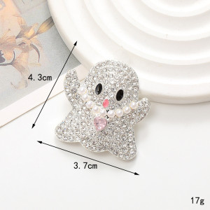 20MM Halloween pumpkin head with  Rhinestone snap button