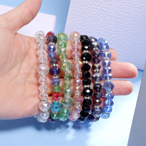 Beaded crystal bracelet bracelet, simple and elegant girl's accessory