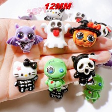 Halloween Ghost Resin 12MM Snap button
