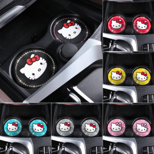 Car Cup Mat Car Cup Mat Universal Cup Slot Anti slip Mat Cartoon Cute Women's Car Interior Decoration
