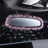 Car interior diamond studded handbrake, gear shift, seat belt, shoulder guard, hot pressed diamond rearview mirror cover, ladies' full drill bit pillow handle cover