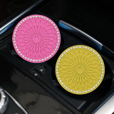 Flower Car Cup Mat Silicone Water Cup Mat Thermal Insulation Mat