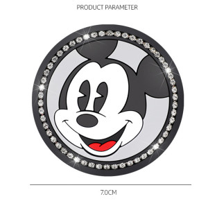 Diamond studded Mickey Mouse coaster creative multifunctional car crystal anti slip mat car interior supplies