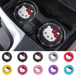 Car Cup Mat Car Cup Mat Universal Cup Slot Anti slip Mat Cartoon Cute Women's Car Interior Decoration