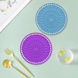 Flower Car Cup Mat Silicone Water Cup Mat Thermal Insulation Mat