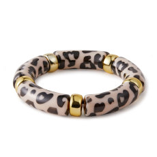 NEW Acrylic Handmade Bracelet with European and American Color blocked Design Irregular Bracelet