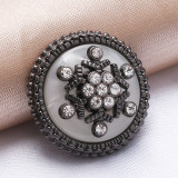 20mm snap button metal rhinestone Golden Silver Flower Pearl Snowflake love