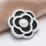 20mm snap button metal rhinestone Golden Silver Flower Pearl Snowflake love