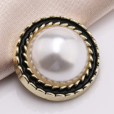 20mm snap button metal rhinestone Golden Silver Flower Pearl Snowflake love