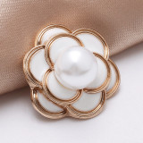 20mm snap button metal rhinestone Golden Silver Flower Pearl Snowflake love