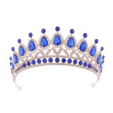 Baroque Bridal Crown Headpiece Queen Alloy High End Crown Wedding Accessories