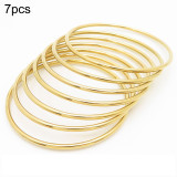 Fashion18K vacuum gold-plated  circular bracelet bracelet made of stainless steel bangle for women