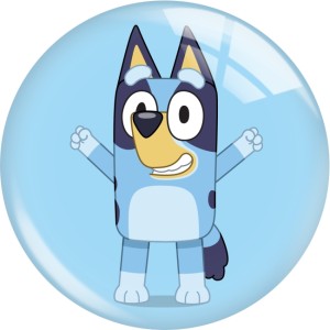 20MM 10pcs/lot Cartoon glass snap button charms blue dog