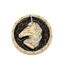 20mm 12MM Metal unicorn snap button charms