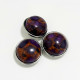 NEW 20MM Stone Gold Blue Purple Green snap button charms