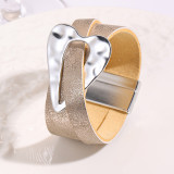 Love brushed bracelet, women's leather bracelet, PU leather bracelet
