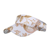 Spring and summer new products vacation printed empty top hat tennis hat